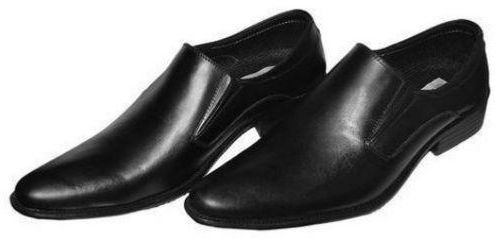 Fashion Men's Leather Shoes - Black