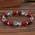 New Feng Shui Red Agate Obsidian Wealth Bracelet