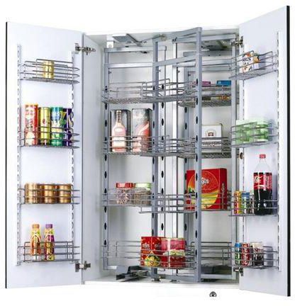 Kitchen Craft Integrated Cabinet Double Pantry Unit 25 Baskets