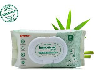 Pigeon Natural Botanical Baby Soft Natural Bamboo Plant Made Gentle Wipes 70pcs