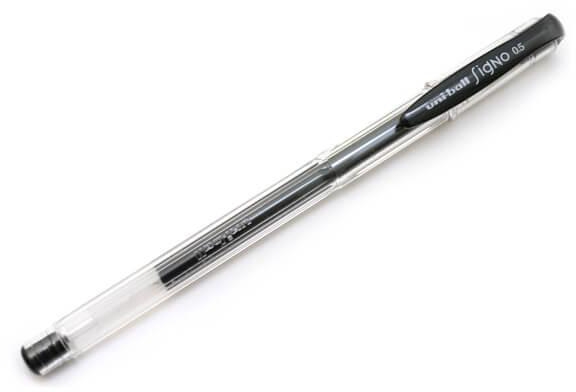 Uni-ball Signo Gel Rollerball Pen, Black (MI-UM100-BK)