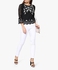Black Embroidered Lace Top
