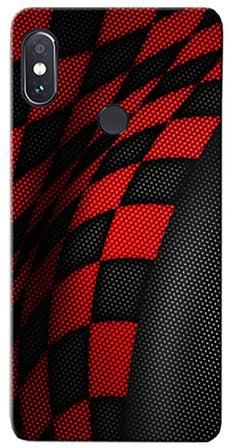 Thermoplastic Polyurethane Protective Case Cover For Xiaomi Redmi Note 5 Pro Sports Red/Black
