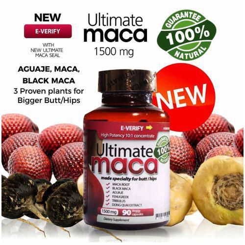 Ultimate Ultimate Maca 1500mg For Bigger Butt And Hips 90 Capsules