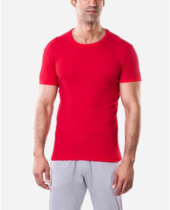Solo Round Neck Undershirt - Red