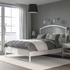TYSSEDAL Bed frame, white/Lindbåden, 160x200 cm - IKEA