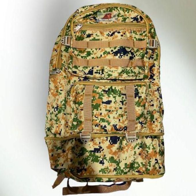 55L Large Travel Bag Canvas Backpack Bags Camping Hiking Safari Tactical Safari Men Outdoor