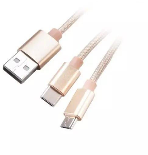 AKASA - 2 in 1 - USB 2.0 Type A to Type C and Type B