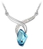 Mysmar Aqua Blue Swarovski Element Crystal Jewelry Set [MM36]