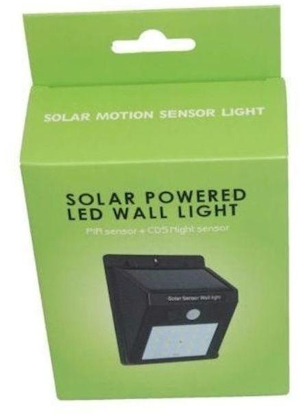 Motion Sensor Activated 16 LED Solar Outdoor Night Sensor Black