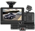 كاميرا تسجيل فيديو امامية وخلفية للسيارة مع شاشة كاملة 4 انش ومسجل قيادة دي في ار HD 1080P للرؤية الليلية ووضع وقوف السيارات وتسجيل سلس