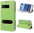 Table Talk Caller ID Litchi Leather Case for Samsung Galaxy Grand 2 Duos G7102 G7100 – Green
