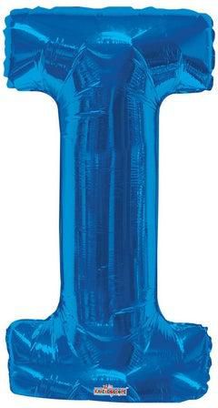 Letter I Royal Blue Shaped Balloon 34inch