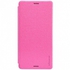 Nillkin Sparkle Leather Folder Cover For Sony Xperia Z3 L55 / Pink