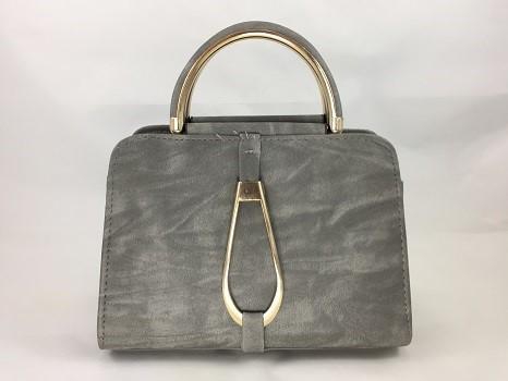 Magari Fashion Small Square Shoulder Messenger Handbag (Brown - Grey)