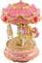 Carousel Wind Up Music Box Decoration Toys Gift (PINK)
