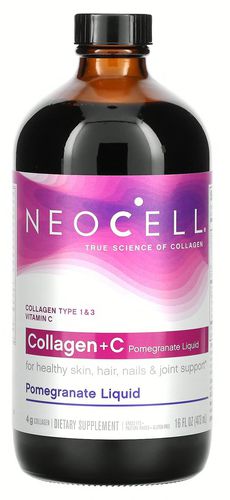 NeoCell‏, كولاچين + فيتامين جـ من سائل الرمان، 4 جم، 16 أونصة سائلة (473 مل)