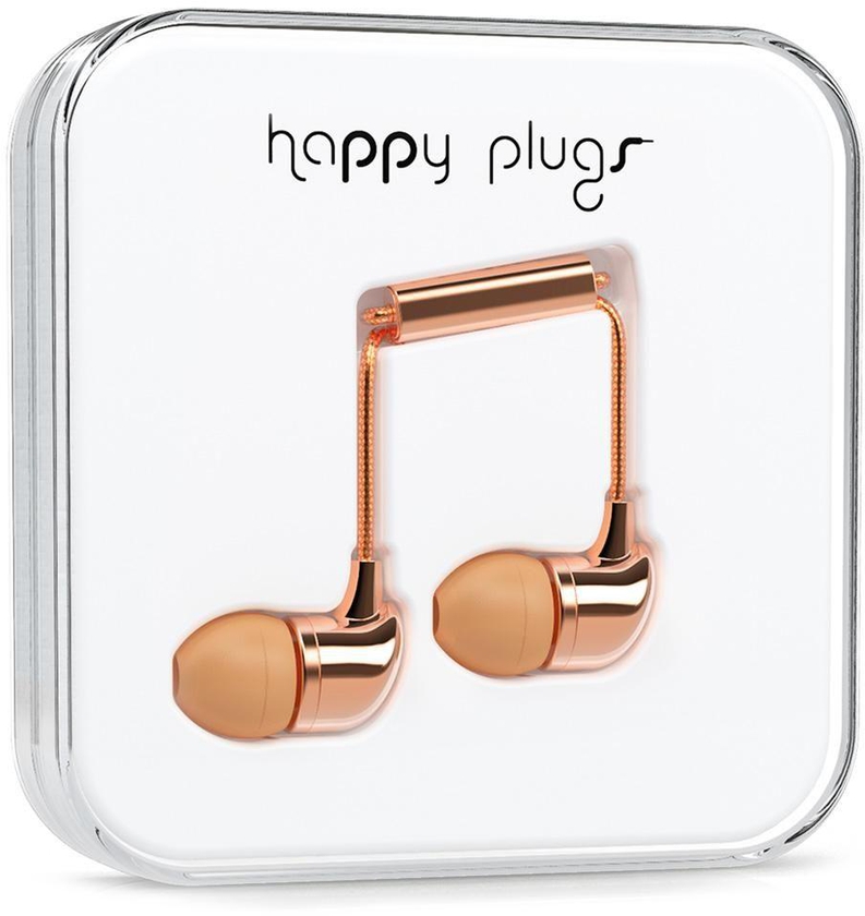 Happy Plugs In Ear Headset, Rose Gold - 7738
