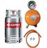 Cepsa 12.5kg Gas Cylinder With Hose & Level Indicating Regulator