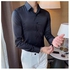 Fashion Black Men's Official Long Sleeve Formal Shirt
