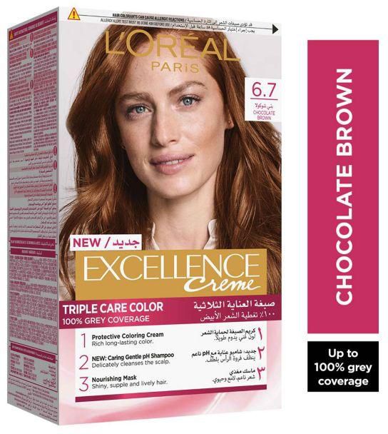Loreal Excellence Creme Hair Color - 6.7 Chocolate Brown