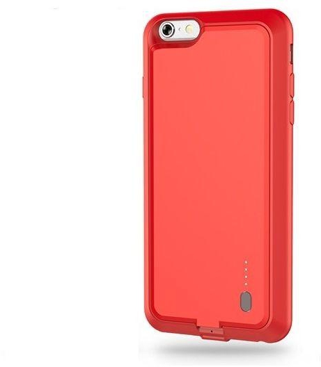 ROCK P1 2000mAh External Battery Charger Case With Magnet For Iphone6,.6S red