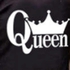 Mauton Couple's KING & QUEEN 2-in-1 Printed Tshirt -BLACK