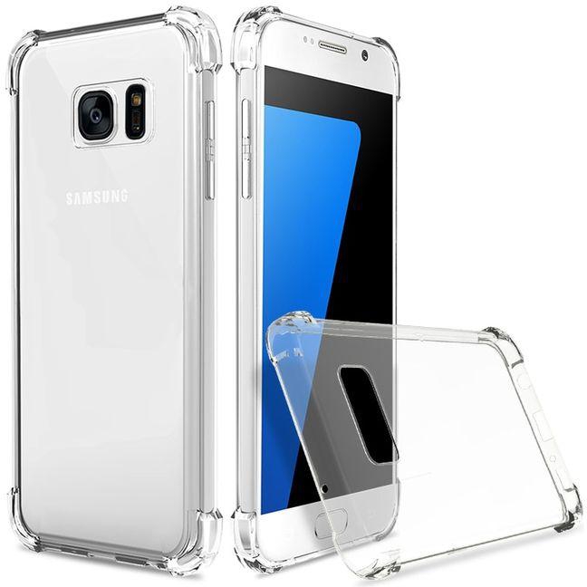 Generic Shockproof Clear Soft Silicone Armor Case For Samsung Galaxy A50 A30 A70 M20 A6 A8 J4 J6 Plus A9 A7 2018 S9 S10 Plus Back Cover(Clear)