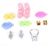 Universal 8pcs/Set Jewelry Necklace Earring Shoes Accessories For Barbie Dolls