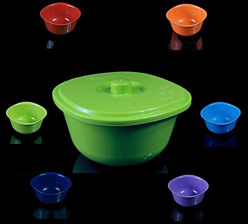 Eco Plast Lime Rainbow Bowl Set - 8 Pcs - Multi Colors