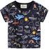 Jumping meters Boys Cartoon T shirts for Summer Children's Cotton Clothes Aircrafts Kids Tops Tees