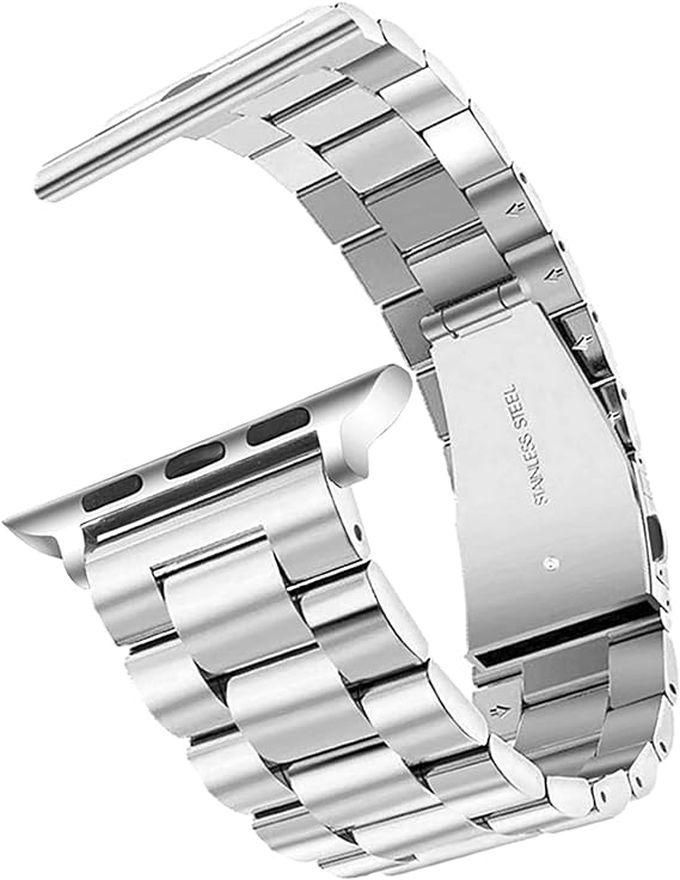 Stainless Steel Watch Band For Apple Watch Series 4/5 - 42/44mm - Silver