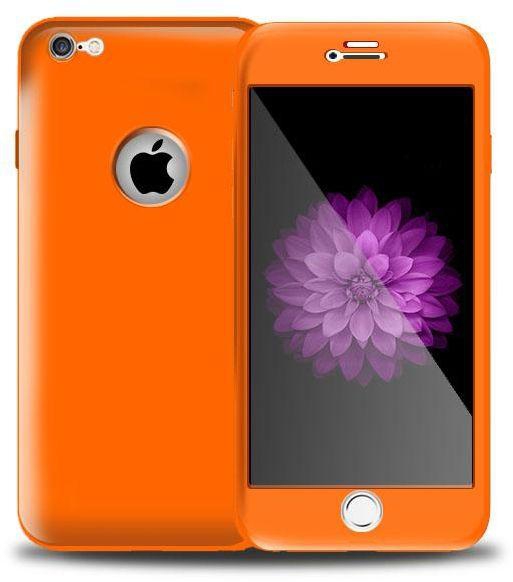 Margoun Full Protection Protective Silicone Case Cover Compatible with iPhone 6, 6S in Orange