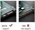 2.5 Inch SATA to USB 3.0 External Hard Drive Enclosure, Tool-Free Portable Transparent Hard Drive Enclosure for 2.5" 7mm 9.5mm SSD/HHD Hard Drive Upgraded Support SATA III UASP, Max 4TB
