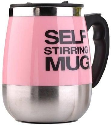 Auto Self Stirring Mug Pink 450ml
