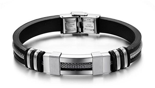 JewelOra Men's Stainless Steel Bracelet Model TY-PH793b