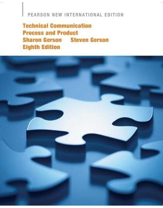 Pearson Technical Communication Process and Product New International Edition Ed 8