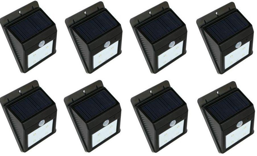 Solar motion light,one set of 8 pcs,night sensor light
