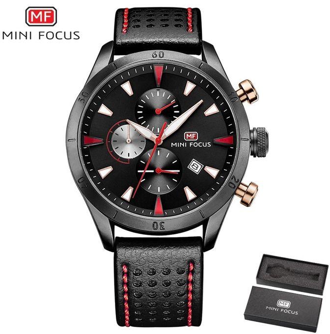 Mini Focus MF0011G Leather Watch - For Men