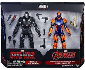 Hasbro Marvel Legends 6 Inch Captain America: Civil War Action Figure Set (War Machine and Iron Man Mark 27)