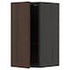 METOD Wall cabinet with shelves, black/Sinarp brown, 30x60 cm - IKEA