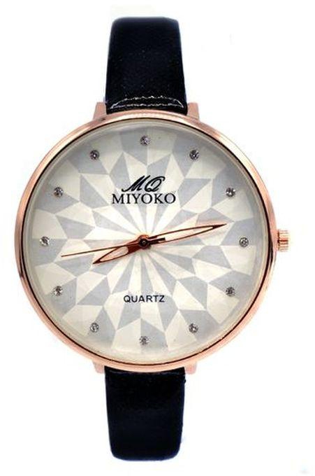 Miyoko MQ-350BK Miyoko Leather Watch - Black