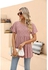 Women's Summer Fashion Lace Short Sleeve Shirts Tops Peplum T-Shirt Casual Crew Neck Babydoll Top Hollowed-Out Floral T-Shirt Loose Swing Blouses