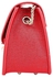 Fashion Women's Cross-grain Diagonal Packet Shoulder Messenger Handbag - Red