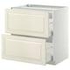 METOD Base cab f hob/2 fronts/2 drawers, white/Ringhult white, 80x60 cm - IKEA