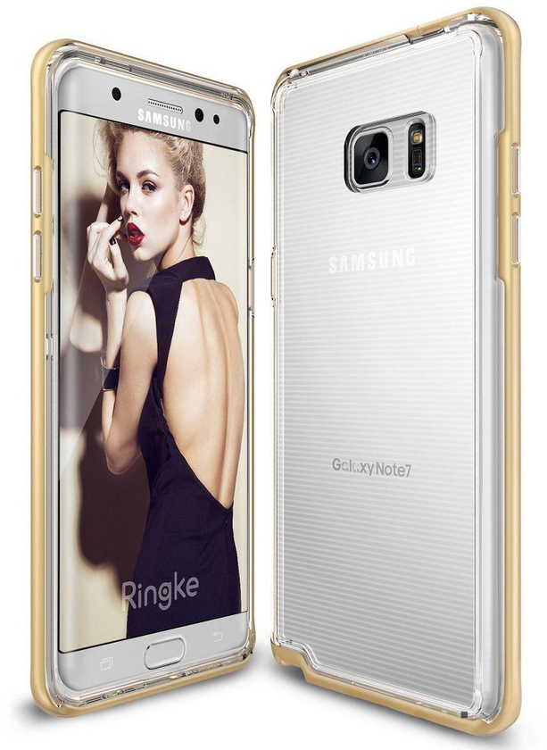 Rearth Galaxy Note 7 Ringke Fusion Frame Dual-Layered TPU Bumper Case Cover - Gold