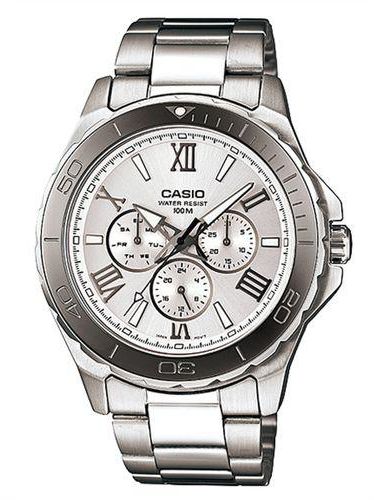 Casio MTD-1075D-7A Stainless Steel Watch - Silver For Men