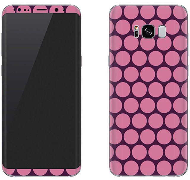Vinyl Skin Decal For Samsung Galaxy S8 Purple Honeycombs