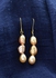 18 Karat Gold Pearl Dangle Earrings