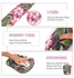 Printed Mouse Pad And Keyboard Wrist Pad Set Floral Wreath